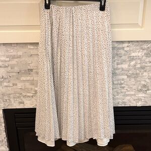 Missoni for Target White and Black Polka Dot Midi Skirt